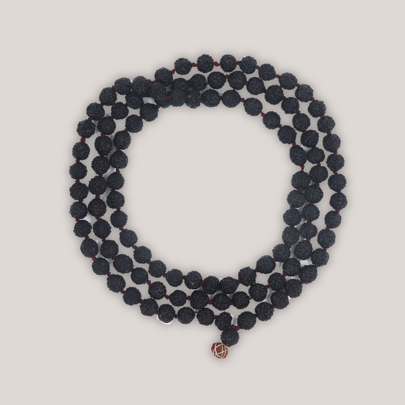 Black Rudraksha Japa Mala Original | 108+1, 5 Mukhi Indonesian Beads | Certified by RGL - an ISO-recognised Lab | For Men & Women
