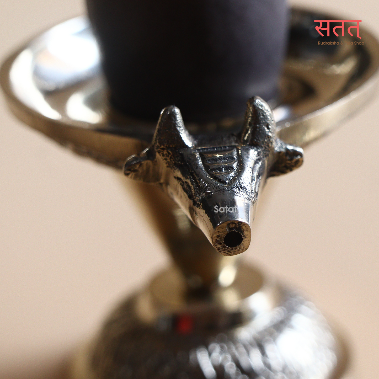 Narmadeshwar Shivling - Holy Brass Worship Set with Argha, Trishul, Galantika, Naag & Nandi (6 inches)| For Shiv Puja at Home | Shivling Height: 2.5 inches | SAVAN Special