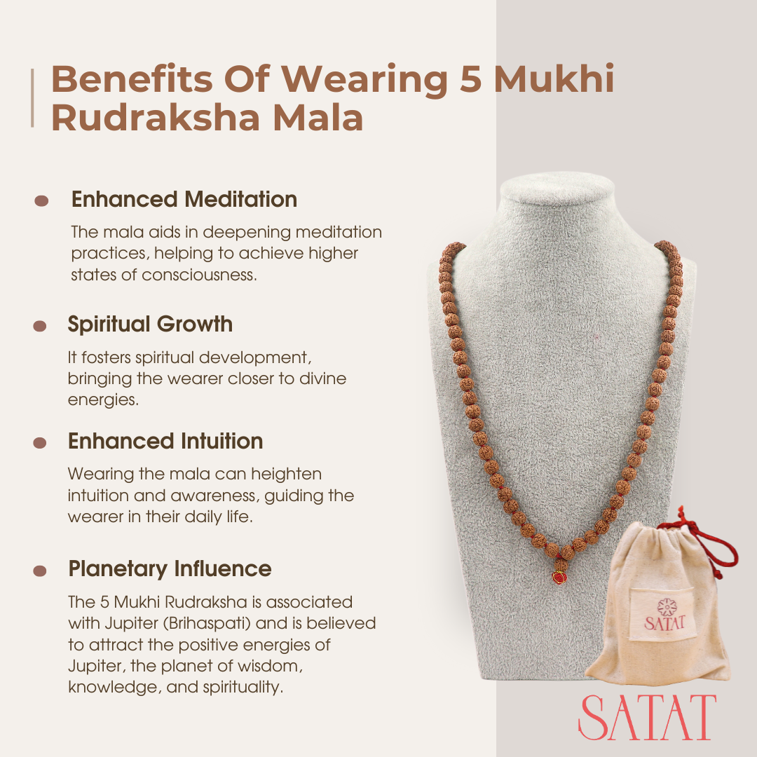 Pathari Rudraksha Chikna Mala | 108+1 Indonesian Beads | 7.5 mm | Certified by ISO-recognised LAB