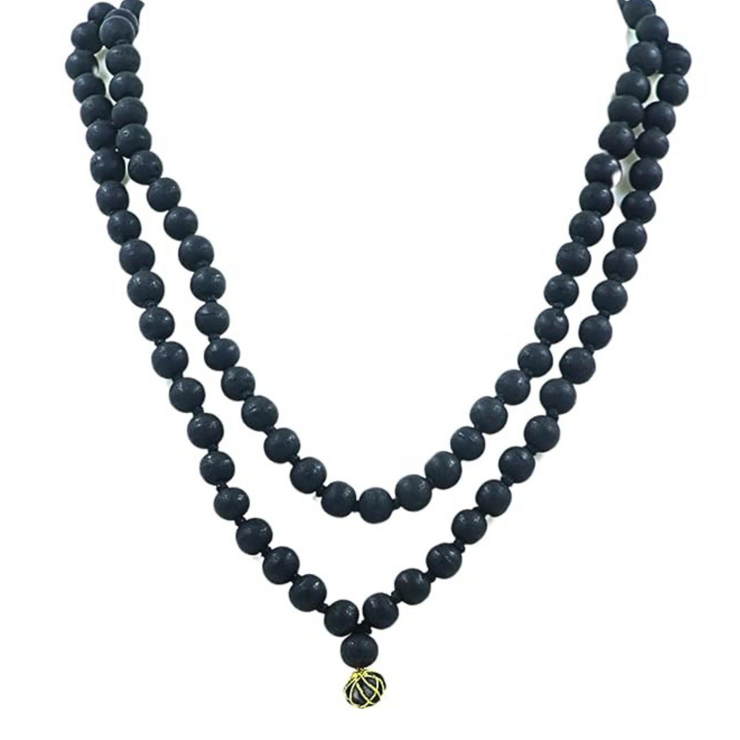 Karungali Malai Original Ebony Wood Necklace for Men & Women | 8mm beads | Government Certified