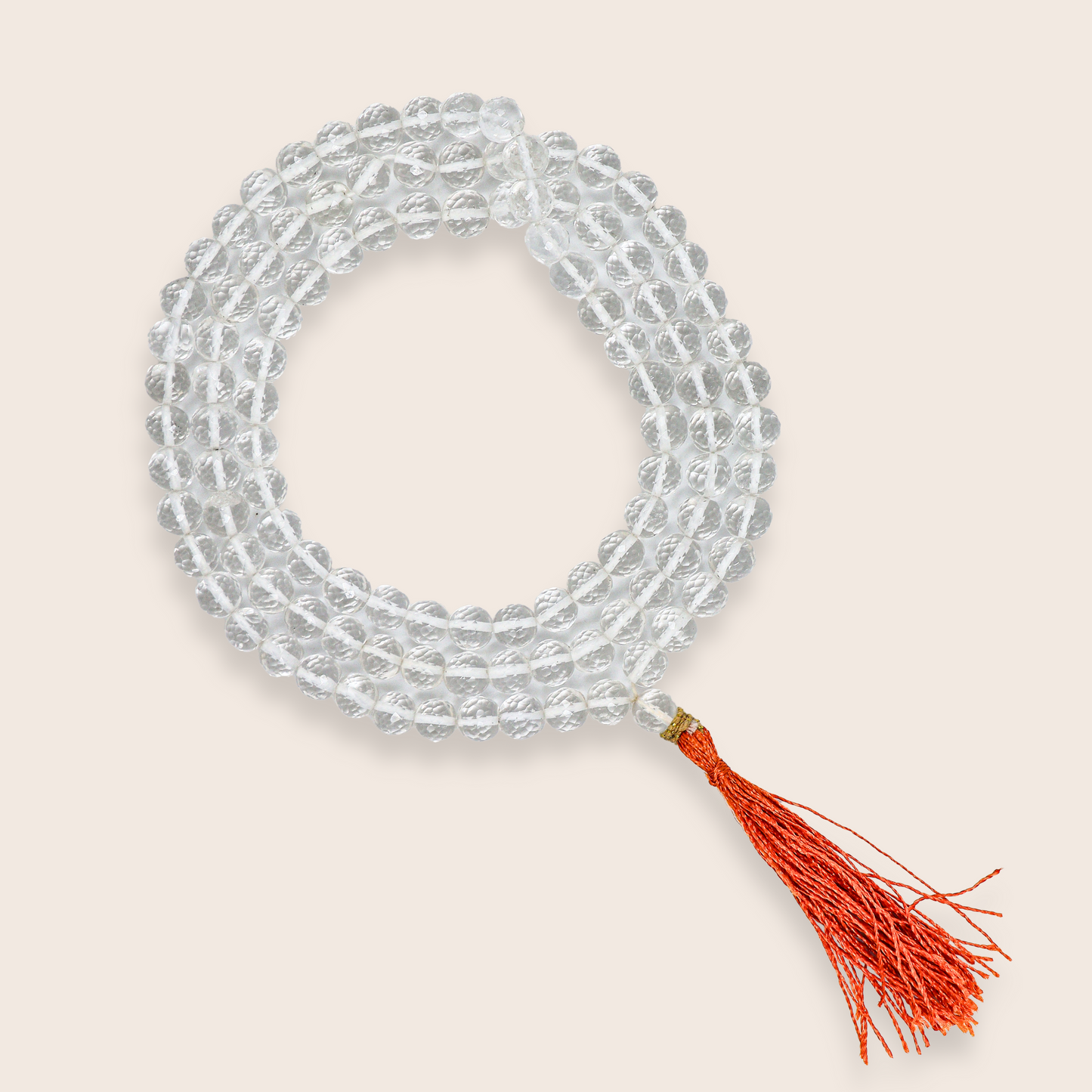 Sphatik Mala | Natural | with 108+1, 6mm Beads | Diamond Cut | ISO-Recognised Laboratory Certificate | for Lakshmi Puja | Mantra Jaap at Home | Puja Mandir Essentials