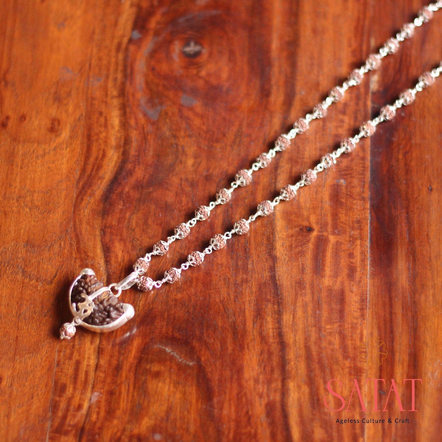 EK MUkhi Rudraksha Locket With Mala