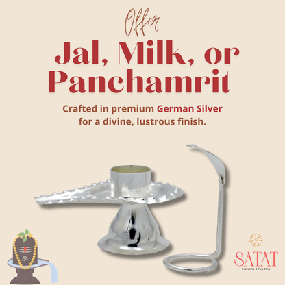 German Silver Argha for Rudrabhishek