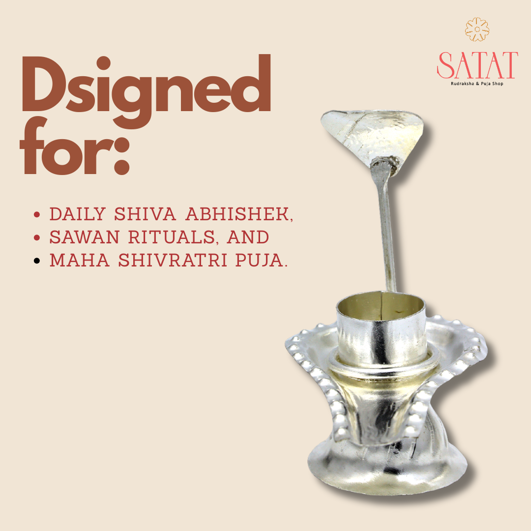 German Silver Argha for Rudrabhishek