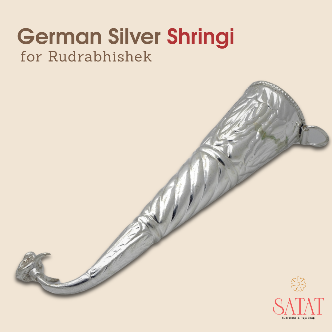 Shringi Instrument German Silver Shringi for Rudrabhishek – Satat.in