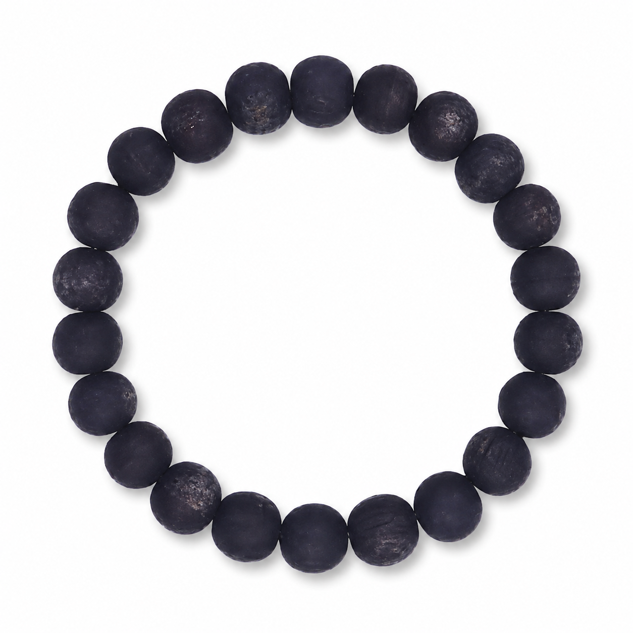 Karungali Wood Bracelet for Men & Women | Original Ebony Wood 8mm Beads | Stretchable Wrist Band | Lightweight Everyday Fashion Accessory