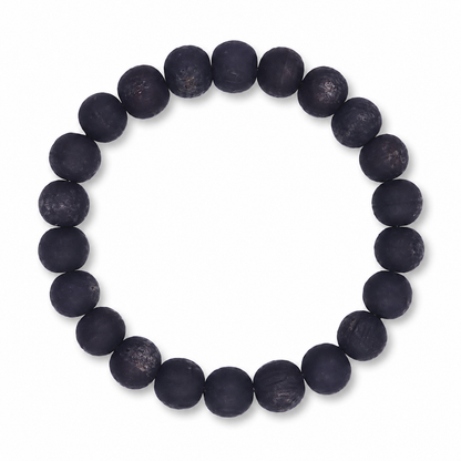 Karungali Wood Bracelet for Men & Women | Original Ebony Wood 8mm Beads | Stretchable Wrist Band | Lightweight Everyday Fashion Accessory