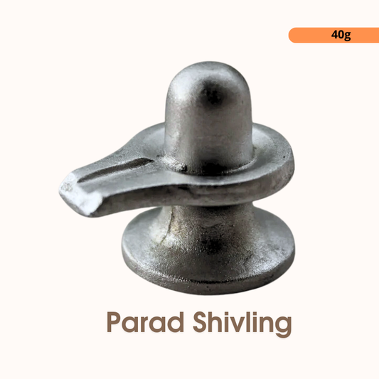 100% Pure Parad Shivling (40g) | Sacred Mercury Shivling for Abhishekam & Daily Puja