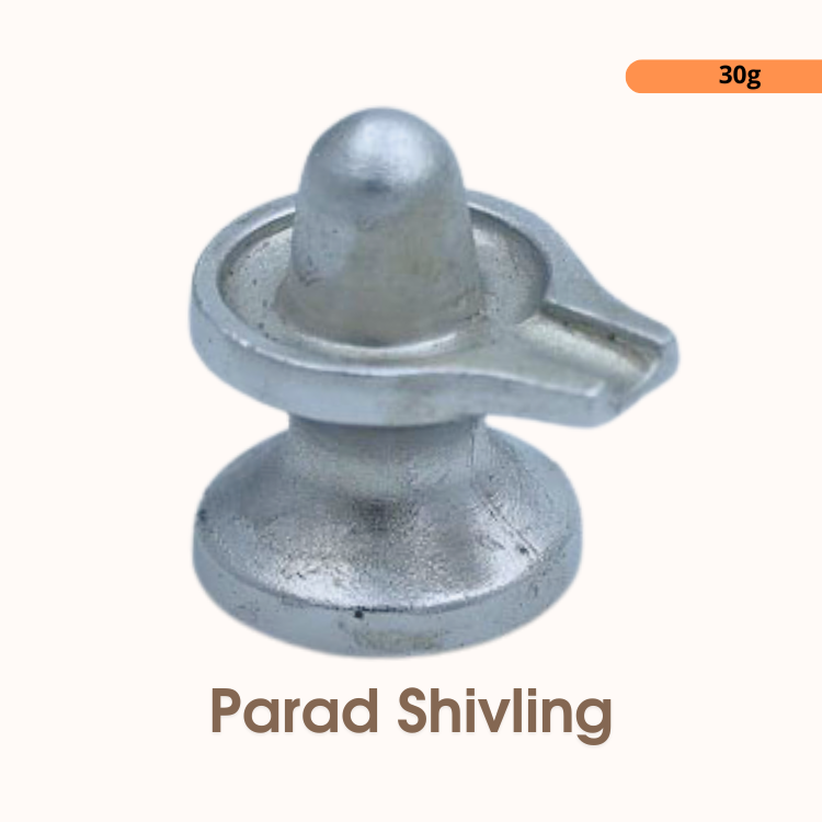 100% Pure Parad Shivling (50g) | Sacred Mercury Shivling for Abhishekam & Daily Puja