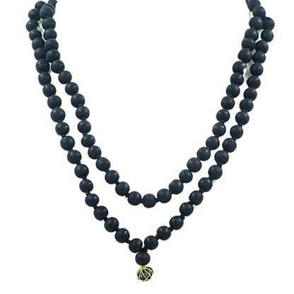 Karungali Malai Original Ebony Wood Necklace for Men & Women | 8mm beads | Government Certified