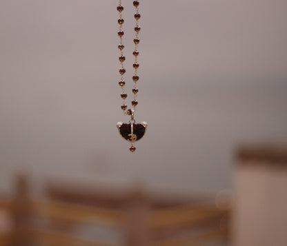 Silver Chain Rudraksha Necklace