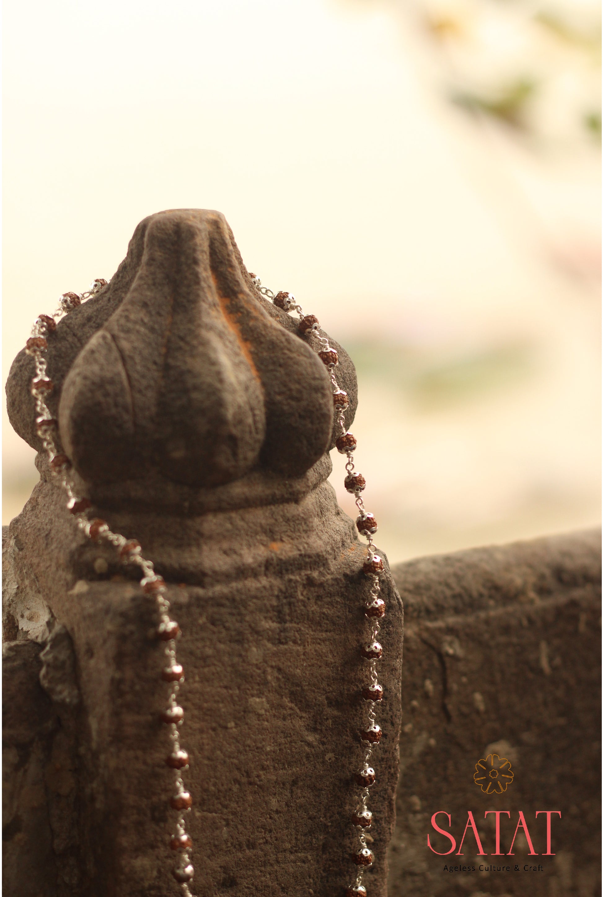 Rudraksha Mala With Pure Silver Capping