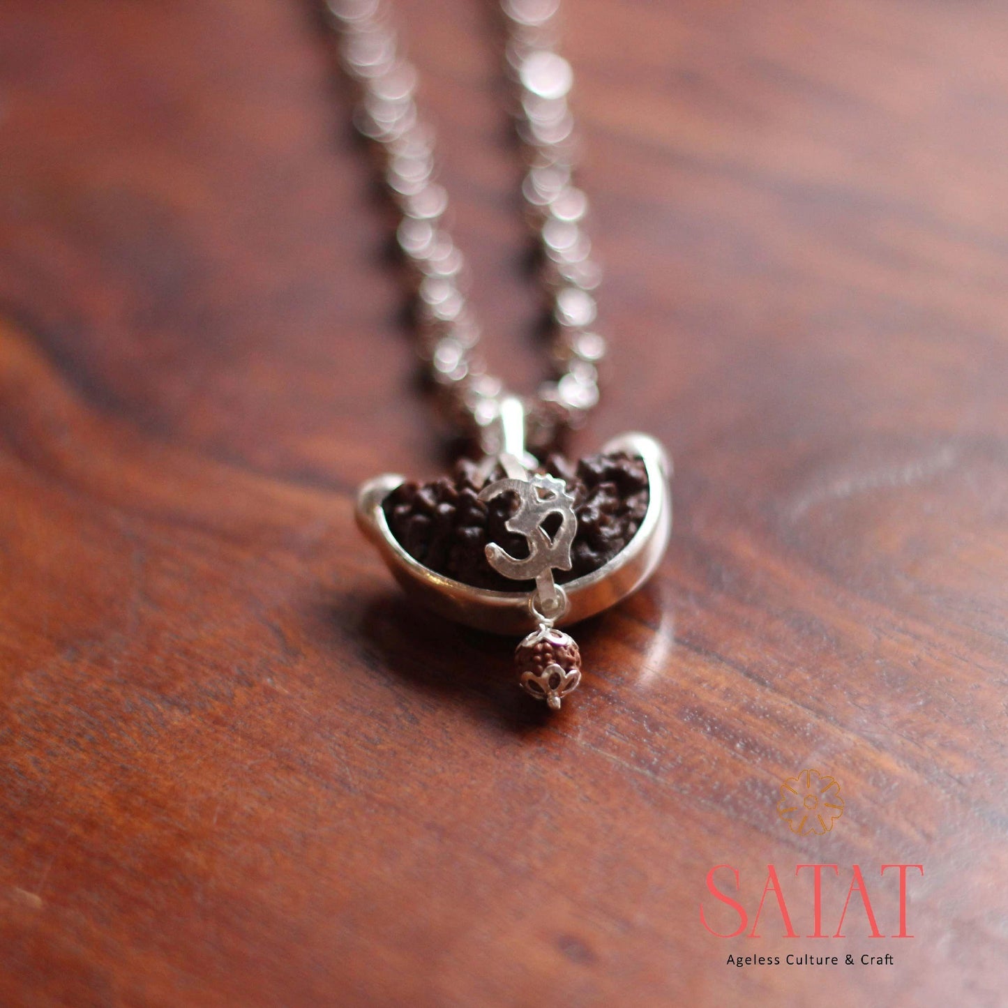 Rudraksha Mala with One Mukhi Pendant