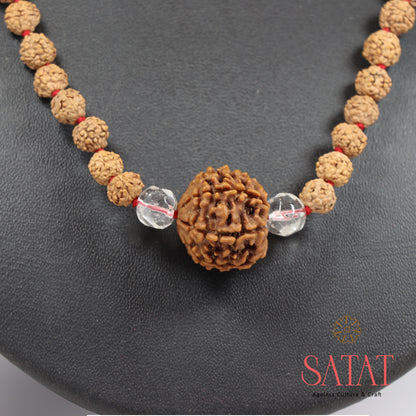 Guru Mani 5 Mukhi Rudraksha MalaSatat.in